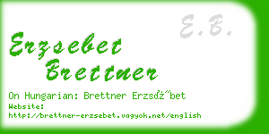 erzsebet brettner business card